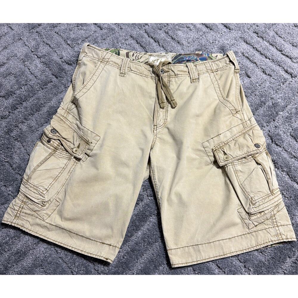 Vintage Jet Lag Cargo Shorts Mens 38 Organic Sanforized Utility Pockets Y2K